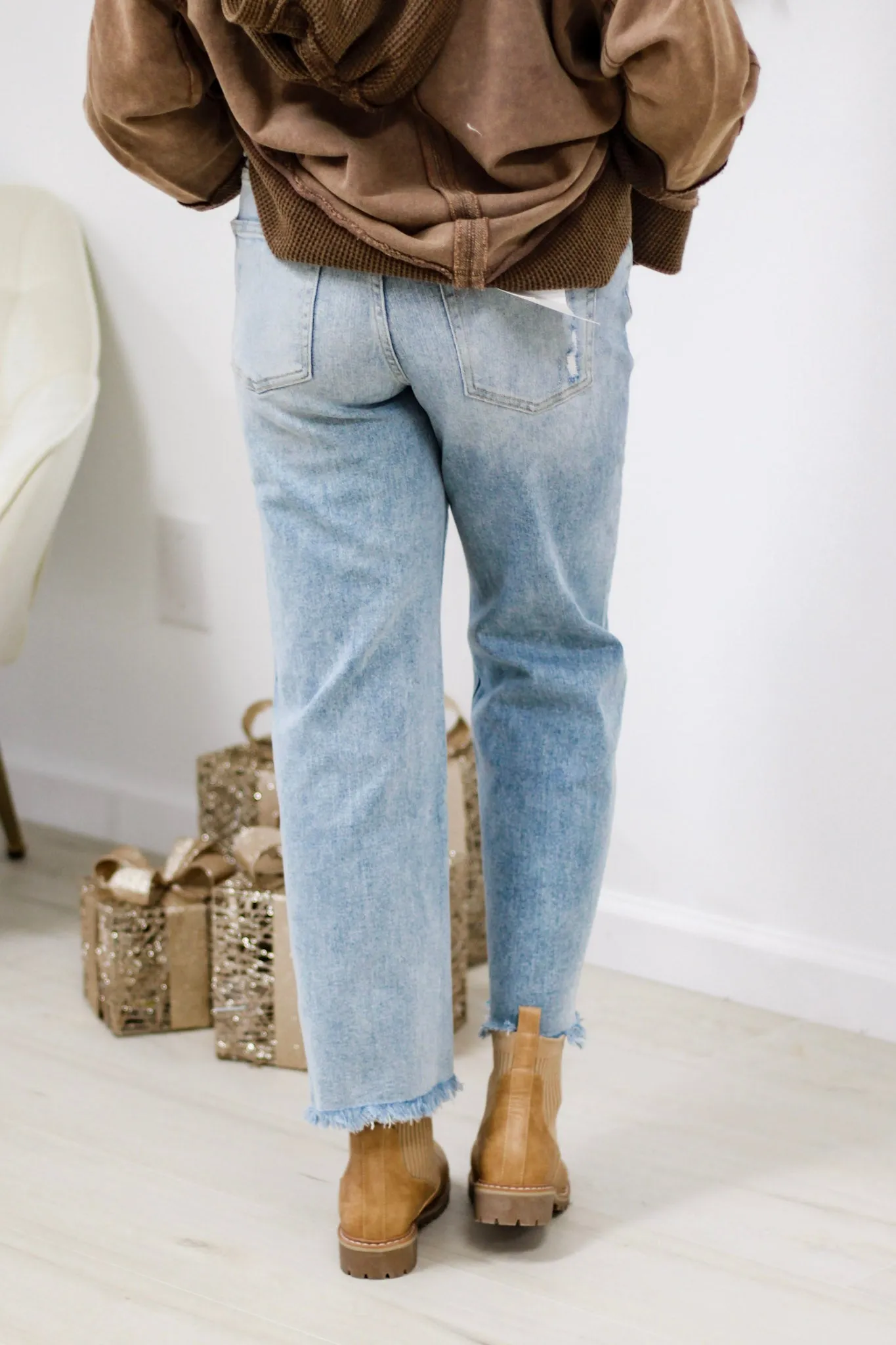 Me & My Gal Ankle Mica Jeans