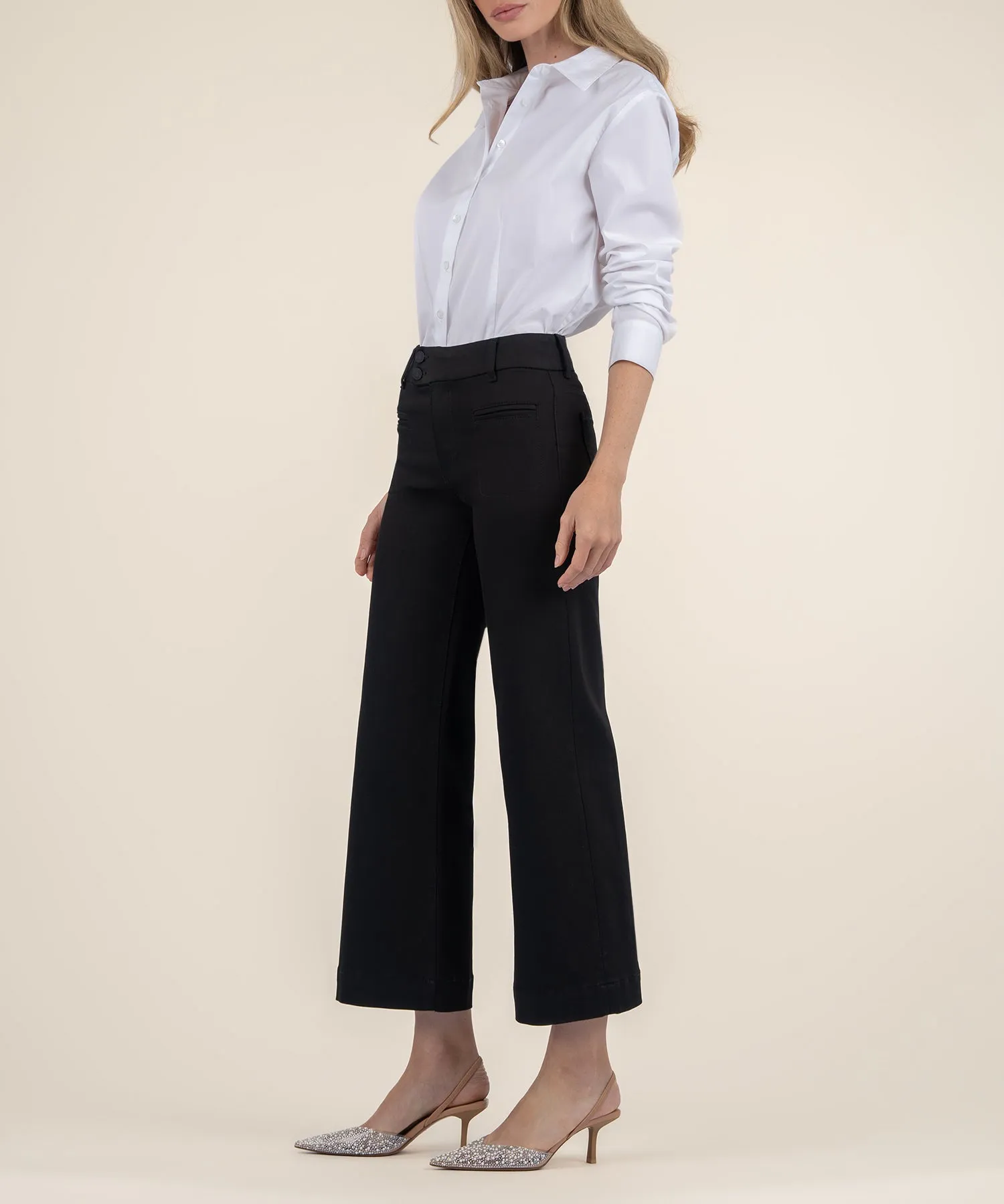 Meg High Rise Ponte Wide Leg - FINAL SALE