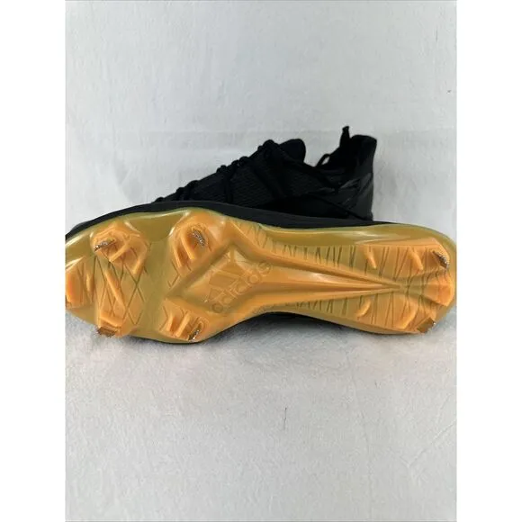 Men's ADIDAS Adizero Afterburner 8 Black Yellow Baseball Cleats H00974 SZ 15  A1