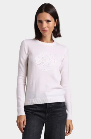 Minnie Rose Embossed Rose Logo Crew