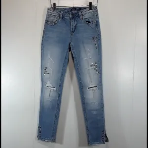 Miss me stud embellished distressed skinny jeans size 25