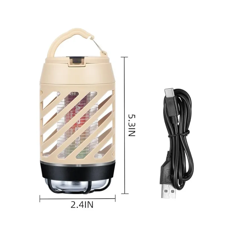 Mosquito UV Bug Insect Zapper Portable Light Lantern Flashlight USB Rechargeable Cordless Electric Mosquito Killer Waterproof Fly Traps Indoor Outdoor