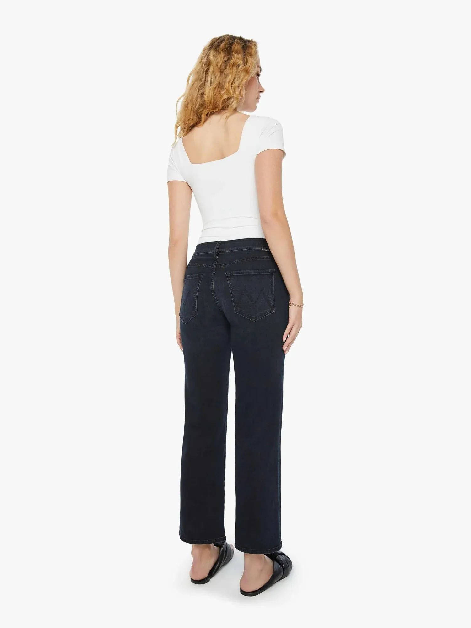 MOTHER The Mid Rise Rambler Zip Ankle Jeans