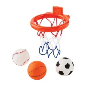 Mud Pie Rubber Bath Toys - Sports Net & Ball Squirtie Set