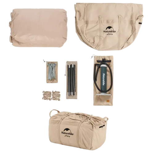 Naturehike Extend Air 12 X cotton inflatable tent quicksand - Gold