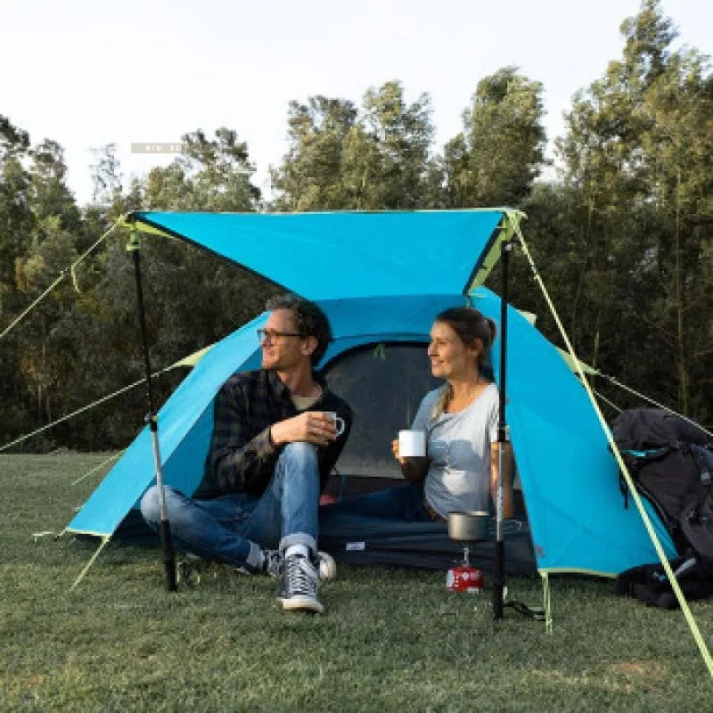 NatureHike P Series lightweight outdoor camping tent Double Pole (NH18Z022-P) | Design double internal and external accounts - Light Green ***