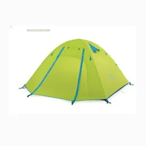 NatureHike P Series lightweight outdoor camping tent Double Pole (NH18Z022-P) | Design double internal and external accounts - Light Green ***