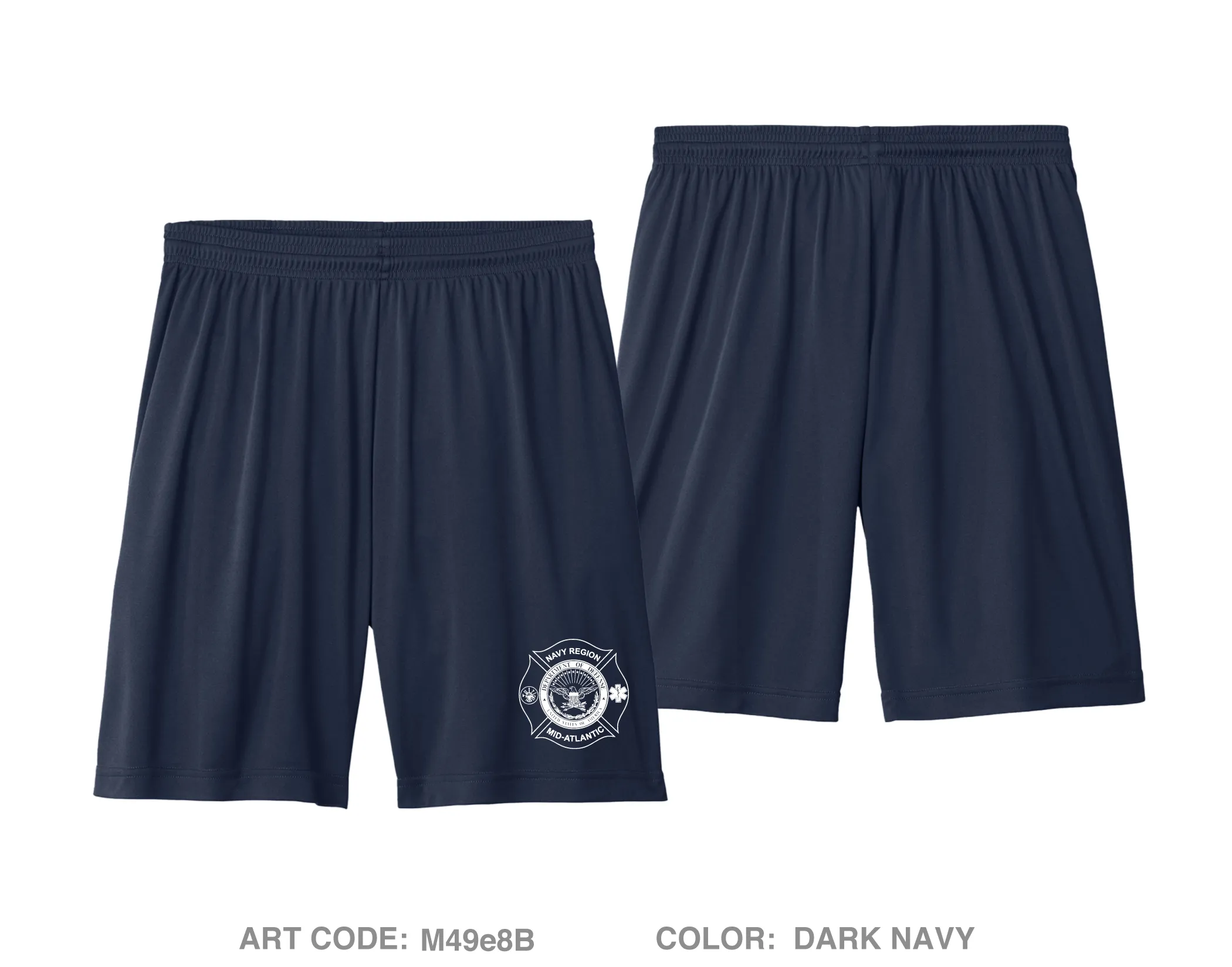 Naval Station Newport Fire and Emergency Hi-Tech Performance Shorts - M49e8B