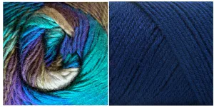 NAVY   ALL BLUES - Embossed Phoenix Scarf KIT