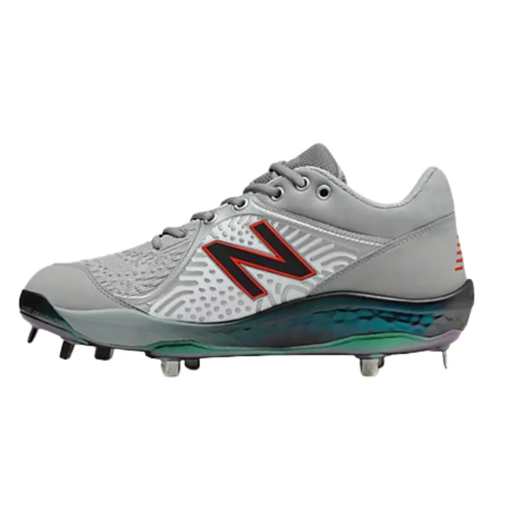 NB Low Baseball Cleats Grey/White L3000AS5
