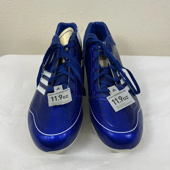 NEW Adidas Adizero Diamond King Blue Metal Baseball Cleats Mens Size 13 G24749