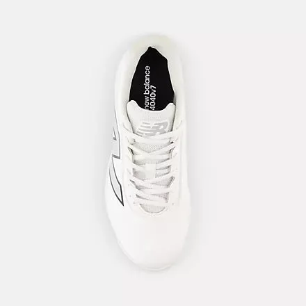 New Balance 4040v7 Youth Molded Cleat - White