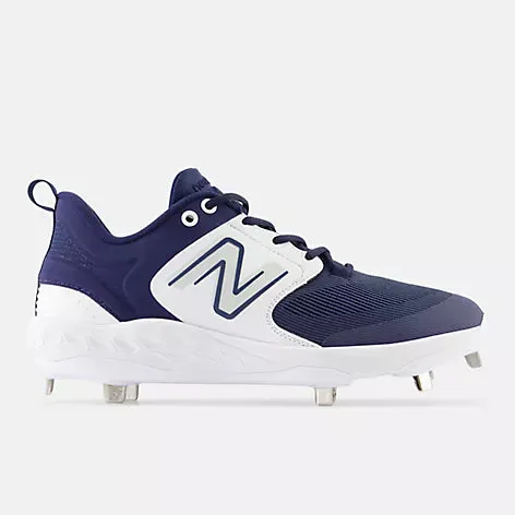 New Balance Fresh Foam X 3000 v6 Metal Cleat - Navy/White