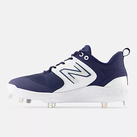 New Balance Fresh Foam X 3000 v6 Metal Cleat - Navy/White