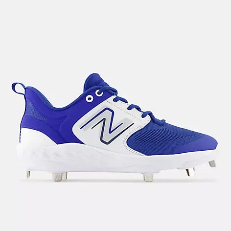 New Balance Fresh Foam X 3000 v6 Metal Cleat - Royal/White