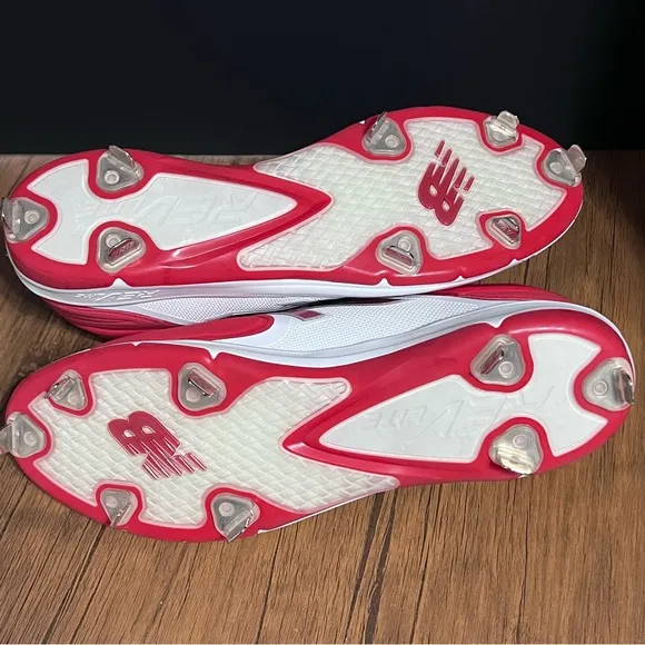 New Balance Rev Lite Fantom Fit Metal Baseball Cleats Men’s Size 15 Red/White