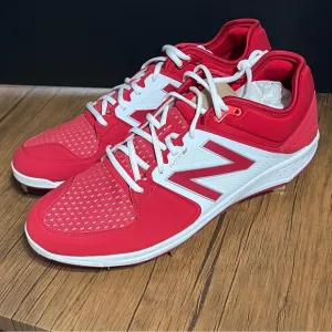 New Balance Rev Lite Fantom Fit Metal Baseball Cleats Men’s Size 15 Red/White
