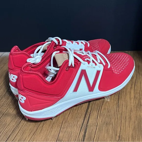 New Balance Rev Lite Fantom Fit Metal Baseball Cleats Men’s Size 15 Red/White