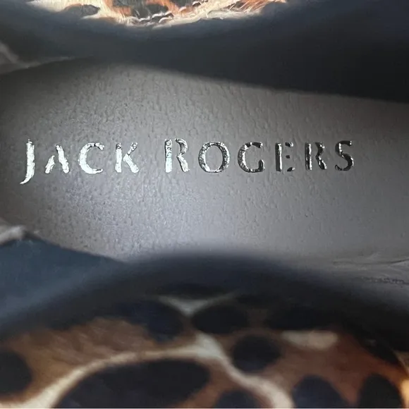 NEW Jack Rogers Margot leopard side gore Lug Sole ankle Booties Sizes 5 &amp; 9.5