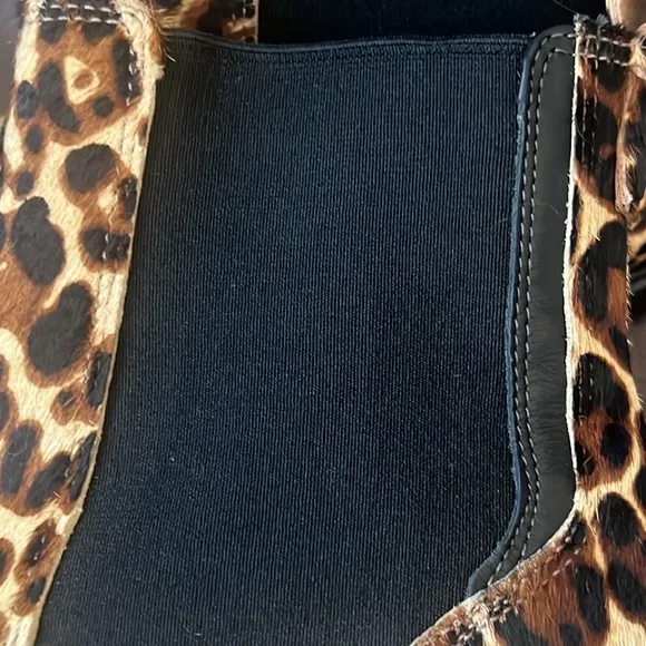 NEW Jack Rogers Margot leopard side gore Lug Sole ankle Booties Sizes 5 &amp; 9.5