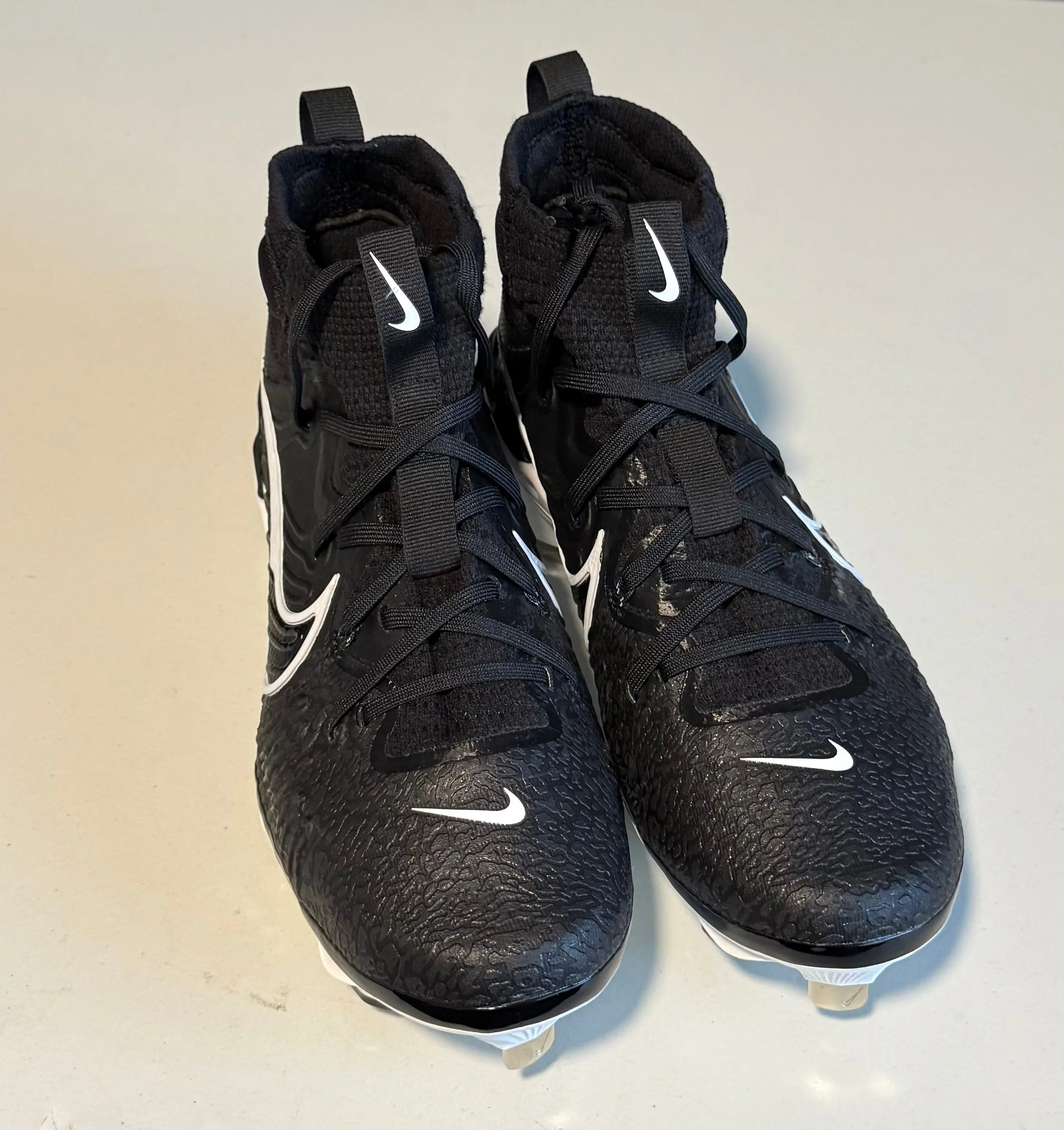 NEW Nike Alpha Huarache NXT Mens Size 7.5 Black White Baseball Cleats DJ6517-001