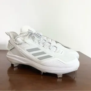 New with Tags Adidas Icon 7 Boost Baseball Cleats White Silver Men’s Sports 8.5