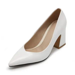 New Women Pointed Toe Pumps Solid Color High Heels Shoes Women Concise Office Lady Daily Party Footwear Size 32-43