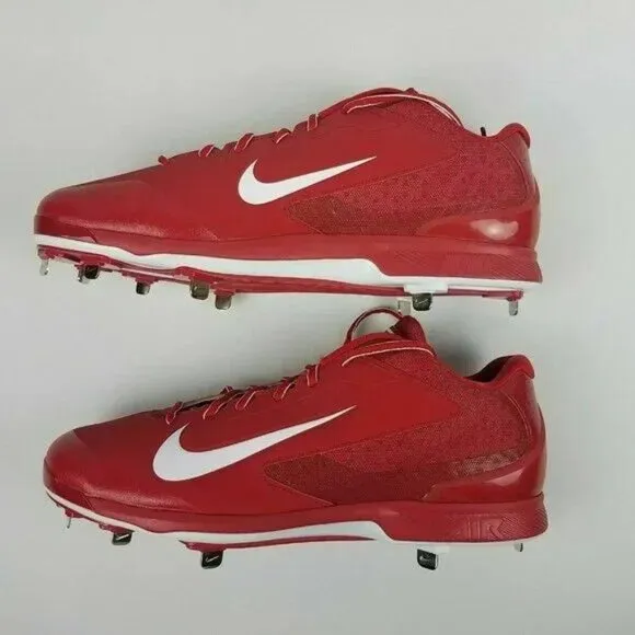 Nike Air Huarache Pro Low Metal Baseball Cleats Men Size 16 Red White 599233-611