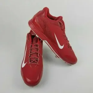 Nike Air Huarache Pro Low Metal Baseball Cleats Men Size 16 Red White 599233-611