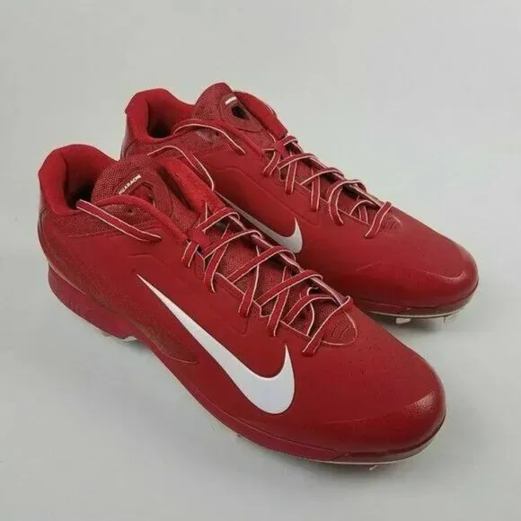 Nike Air Huarache Pro Low Metal Baseball Cleats Men Size 16 Red White 599233-611