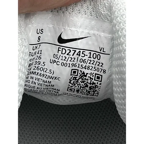 Nike Alpha Huarache Elite 4 Low Metal Baseball Cleats FD2745-100 Mens Size 8