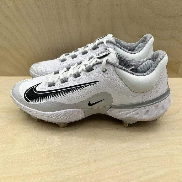 Nike Alpha Huarache Elite 4 Low Metal Baseball Cleats FD2745-100 Mens Size 8