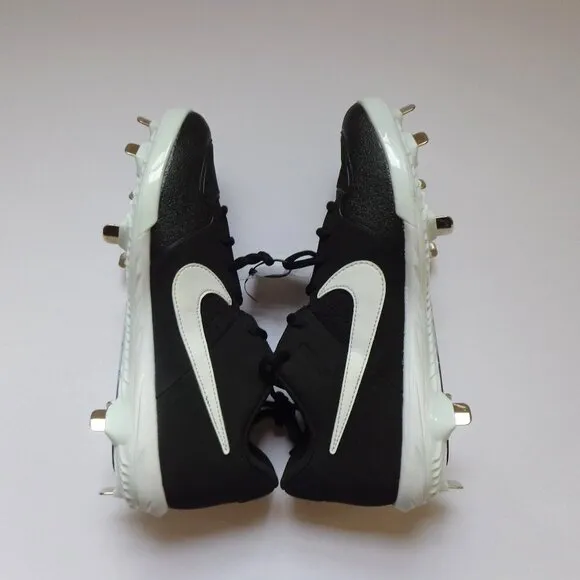 Nike Alpha Huarache Varsity‎ Low Metal Cleats Black AO7960-001 Mens Size 8 New