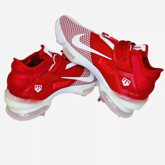 Nike Force Zoom Trout 7 Red White Baseball Cleats CI3134-602 Mens Size 11.5