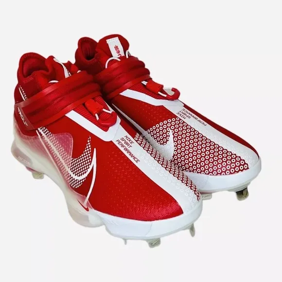 Nike Force Zoom Trout 7 Red White Baseball Cleats CI3134-602 Mens Size 11.5