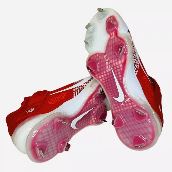 Nike Force Zoom Trout 7 Red White Baseball Cleats CI3134-602 Mens Size 11.5
