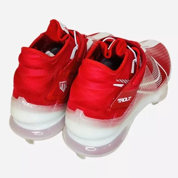 Nike Force Zoom Trout 7 Red White Baseball Cleats CI3134-602 Mens Size 11.5
