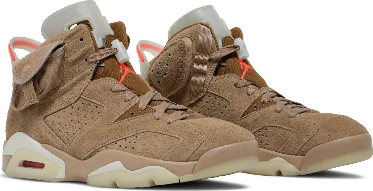 Nike Jordan 6 Retro x Travis Scott British Khaki 2021 (DH0690-200) Men Size 6-13