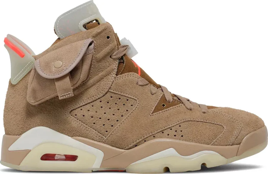 Nike Jordan 6 Retro x Travis Scott British Khaki 2021 (DH0690-200) Men Size 6-13