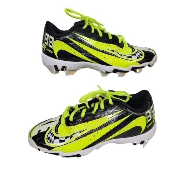 NIKE Vapor Ultrafly Keystone Baseball &amp; Softball Cleats Neon Yellow &amp; Black