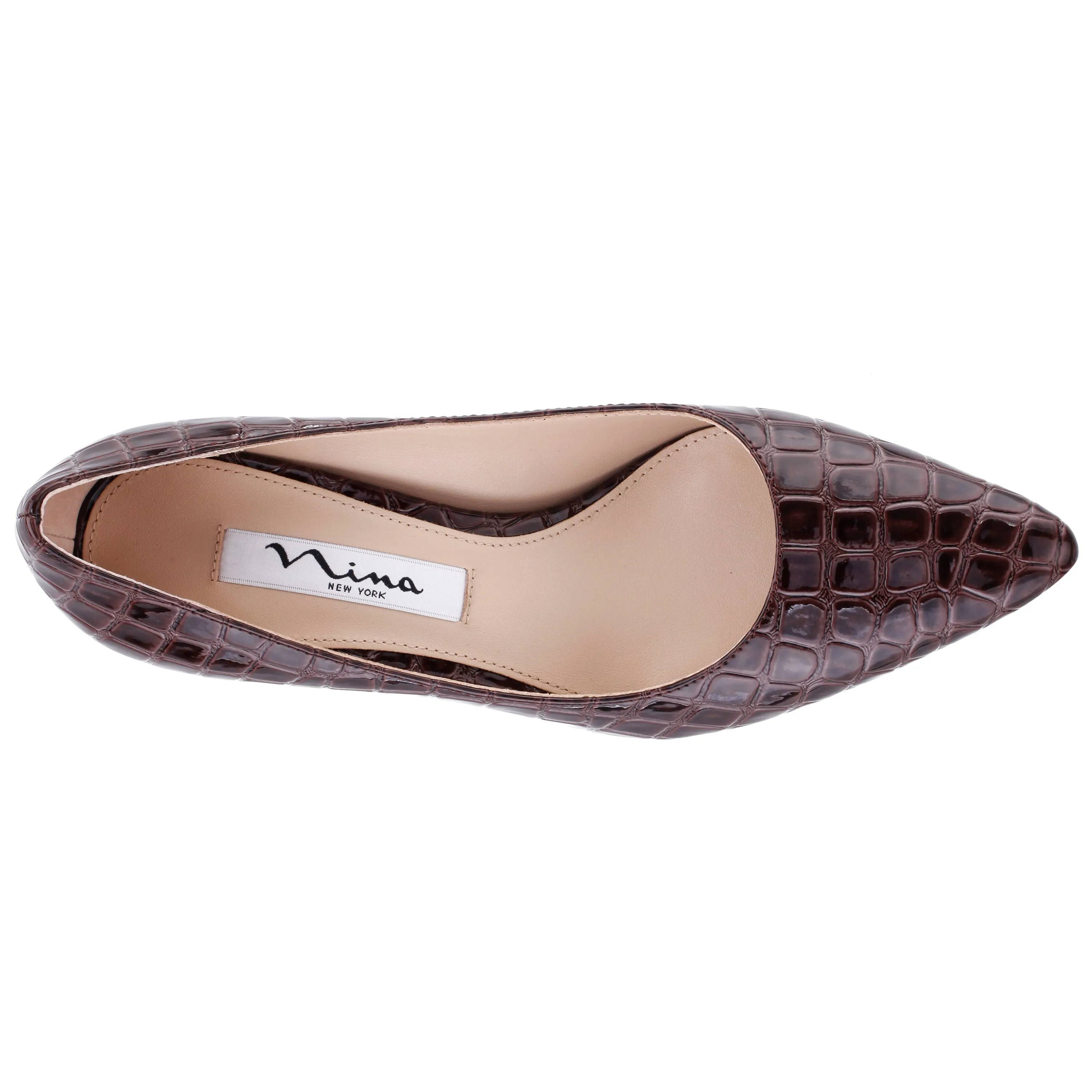 NINA60-BROWN CROCO