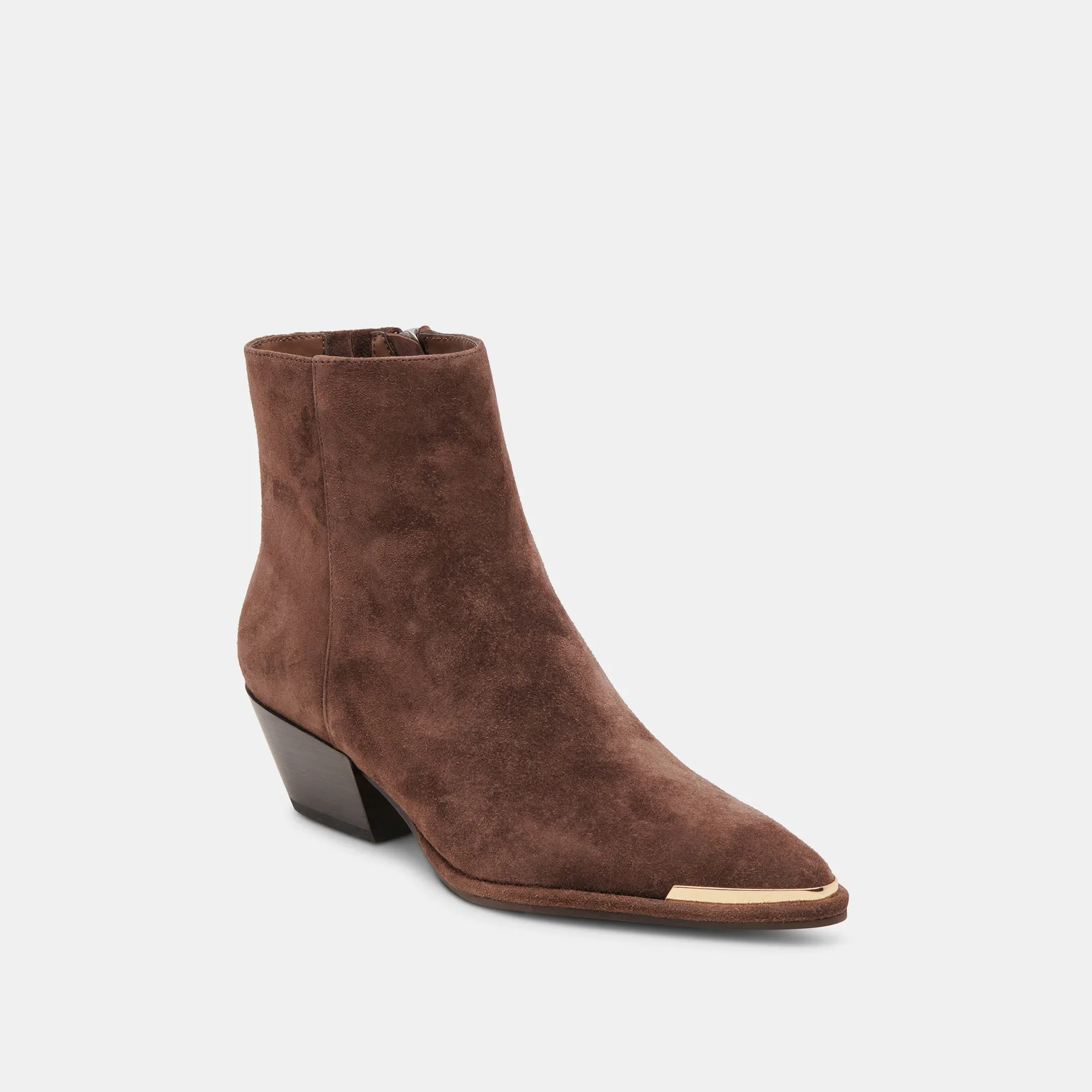 NONAH BOOTIES DK BROWN SUEDE
