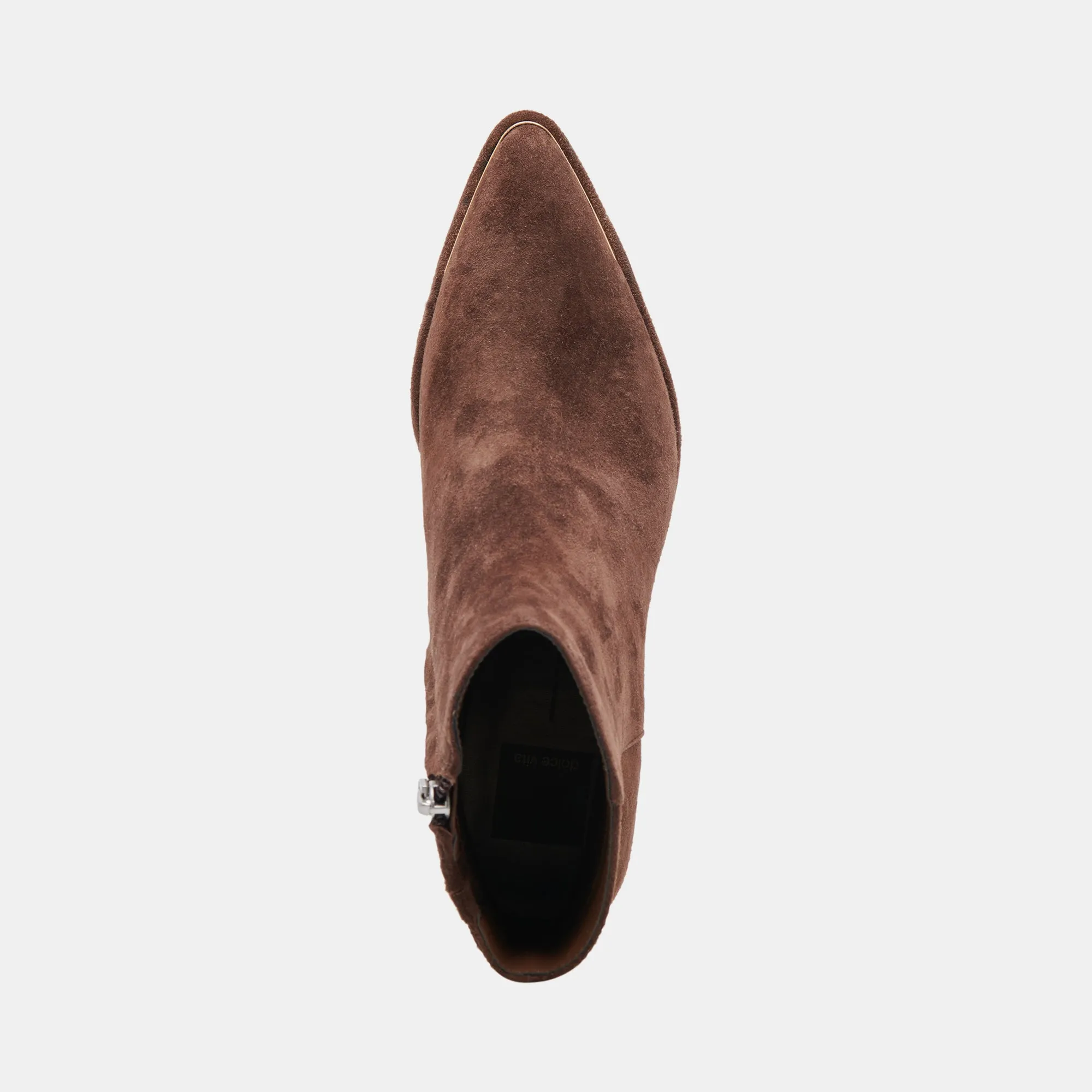NONAH BOOTIES DK BROWN SUEDE