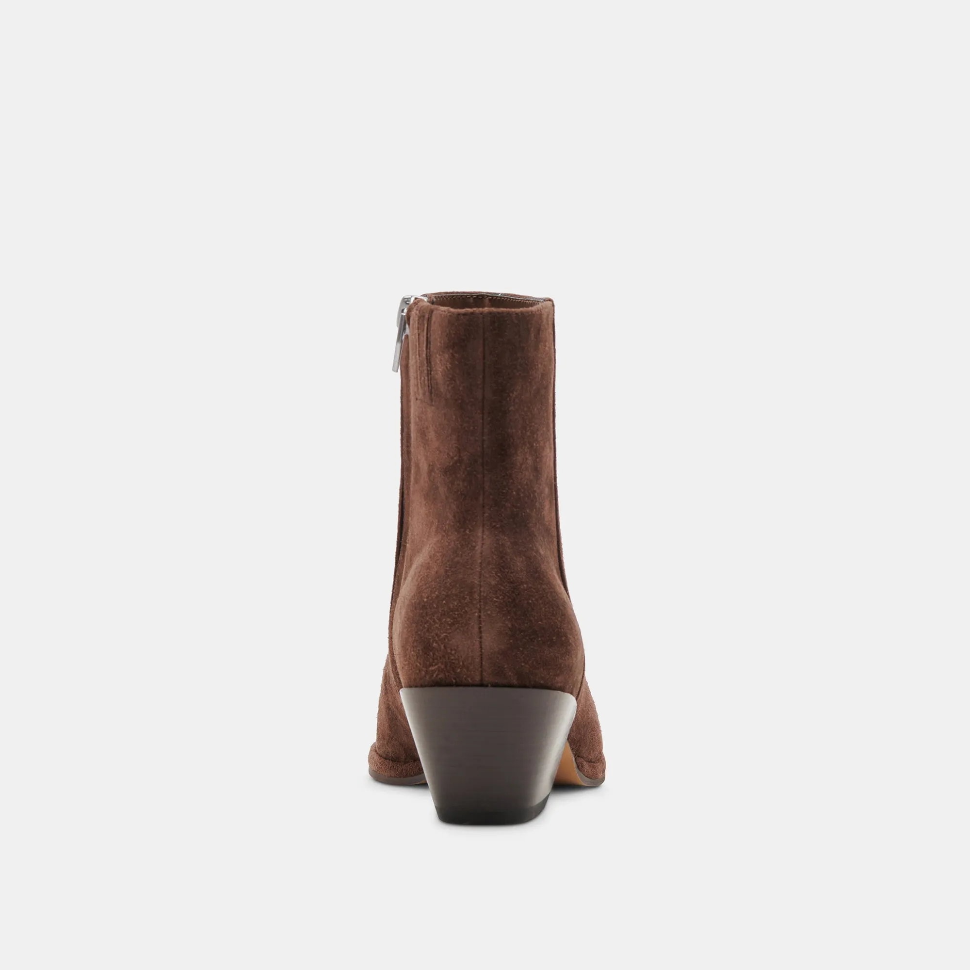 NONAH BOOTIES DK BROWN SUEDE