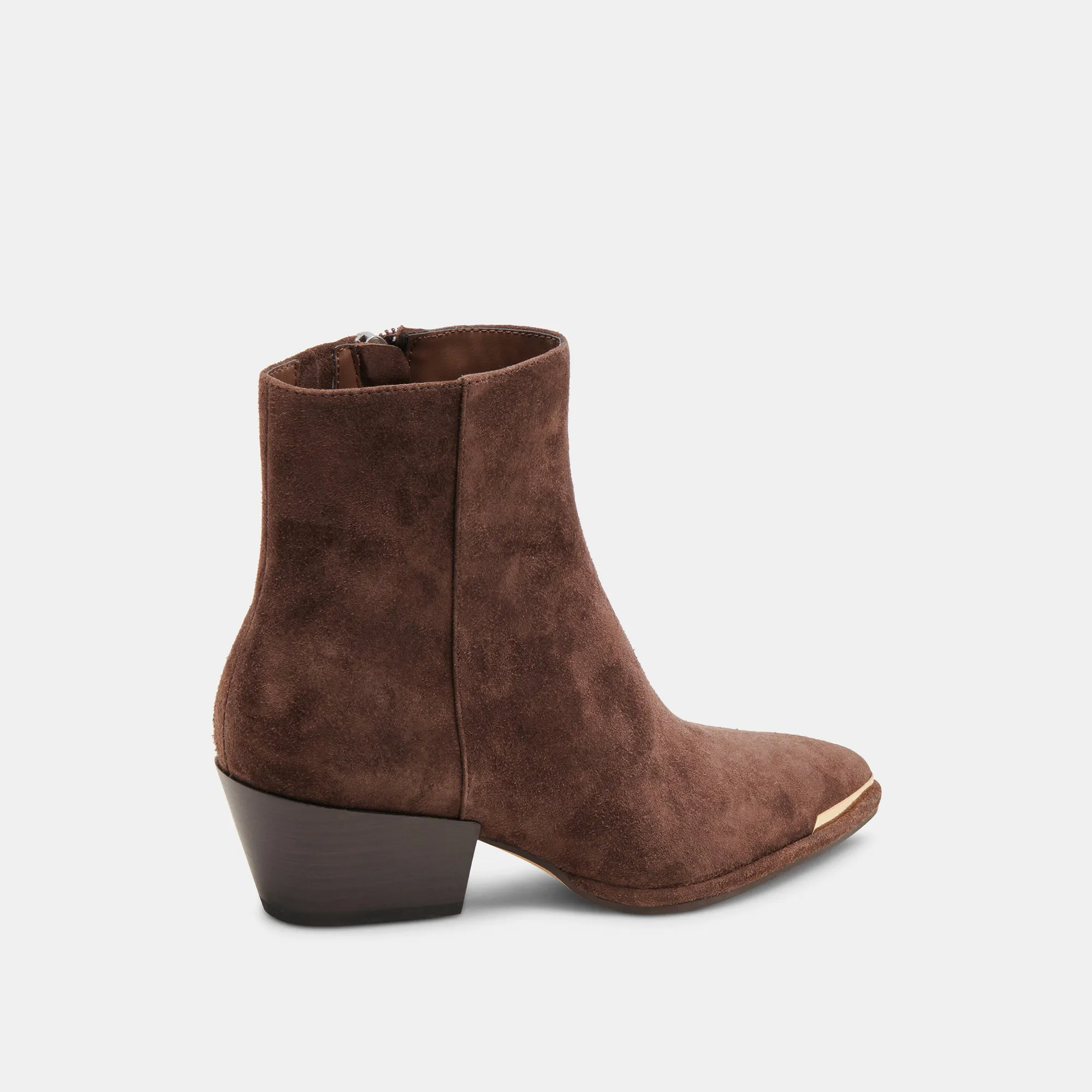 NONAH BOOTIES DK BROWN SUEDE