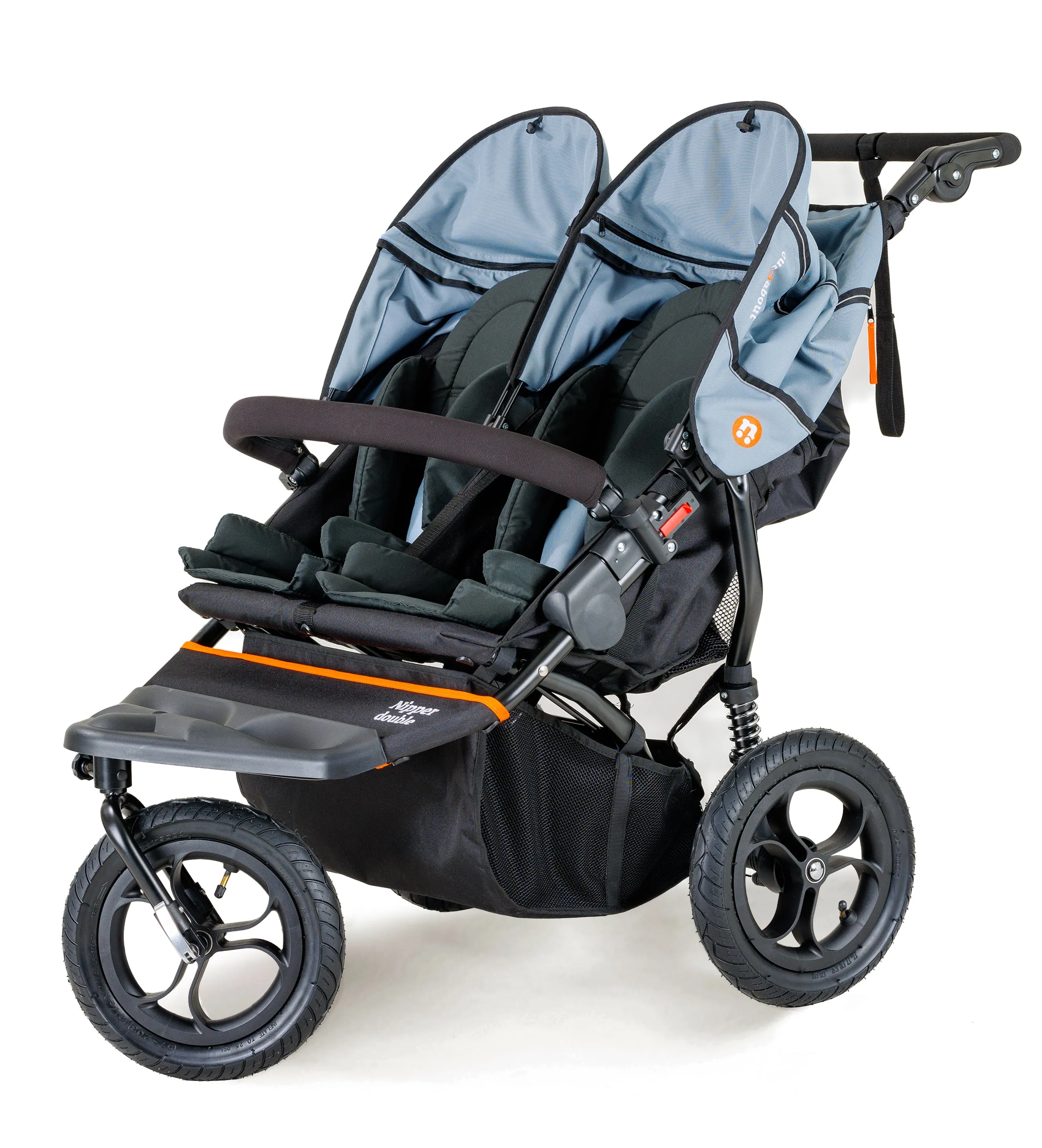 Out n About Double Nipper V5 - Rocksalt Grey - Delivery Late March