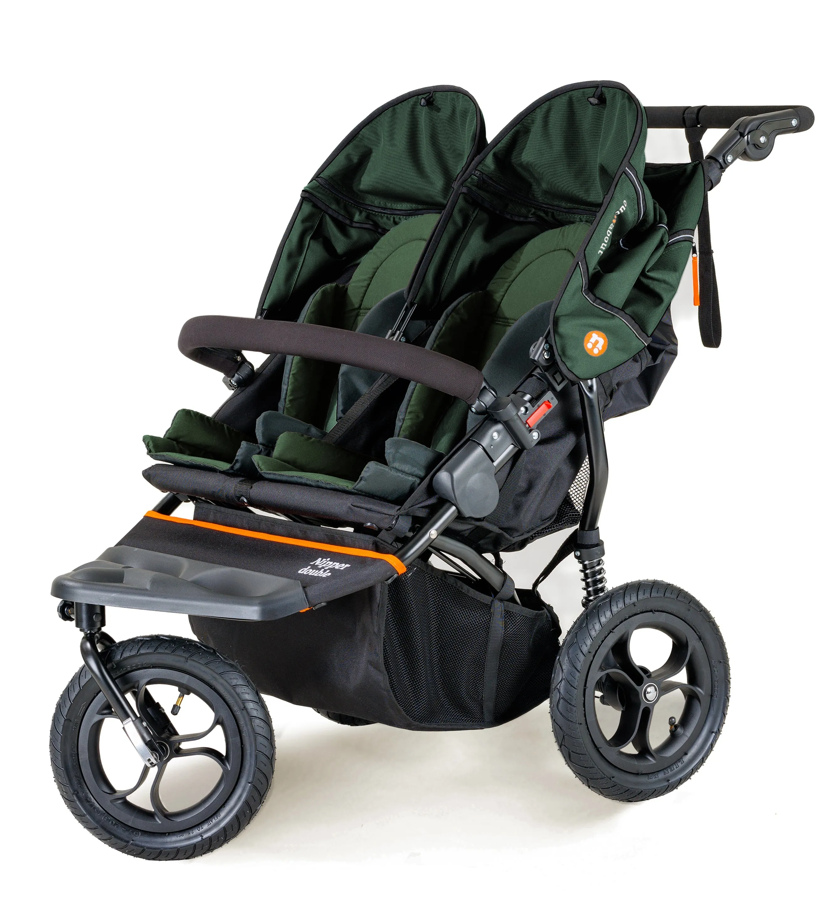 Out n About Double Nipper V5 Twin Starter Bundle - Sycamore Green - Delivery Late April