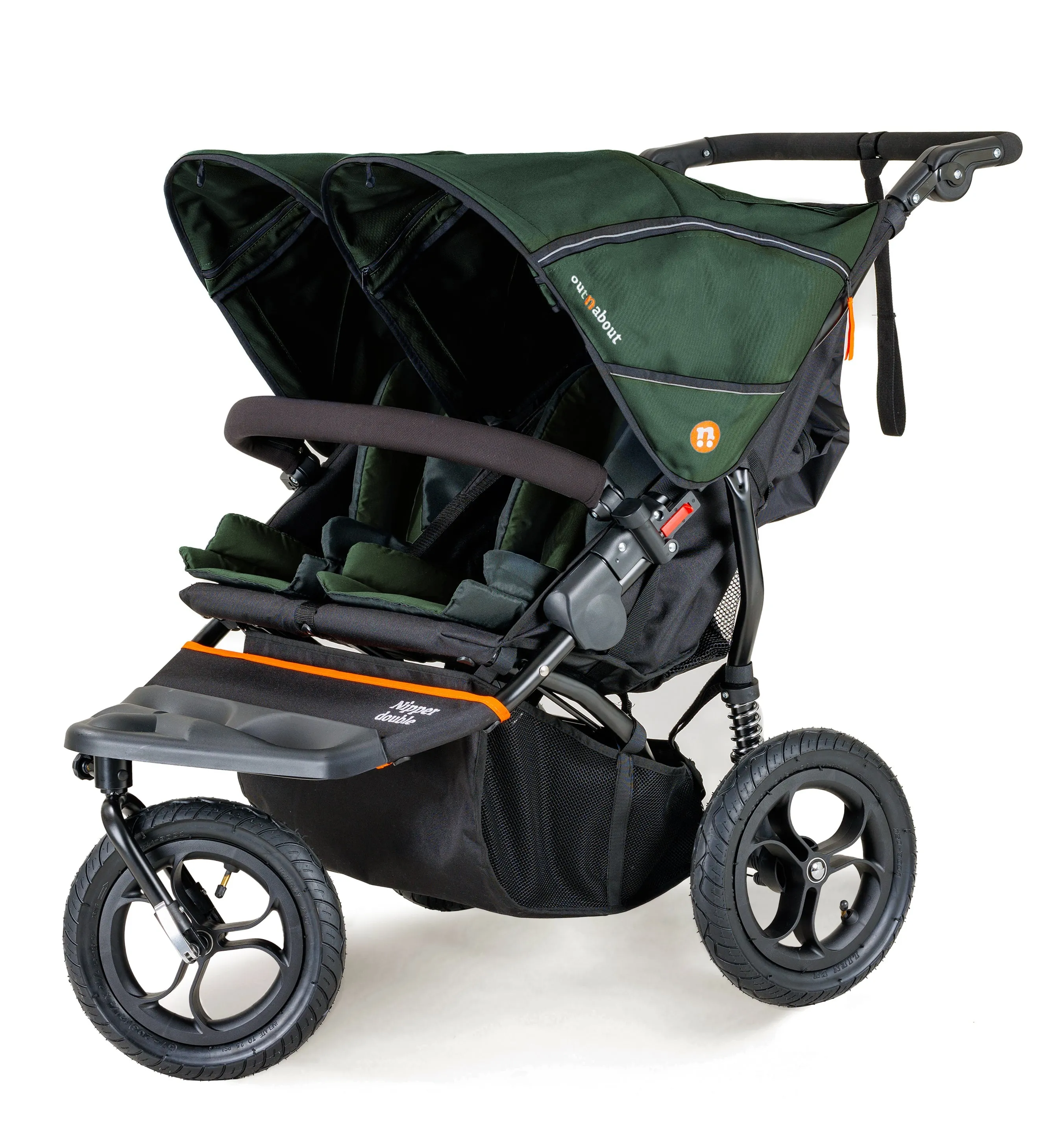 Out n About Double Nipper V5 Twin Starter Bundle - Sycamore Green - Delivery Late April