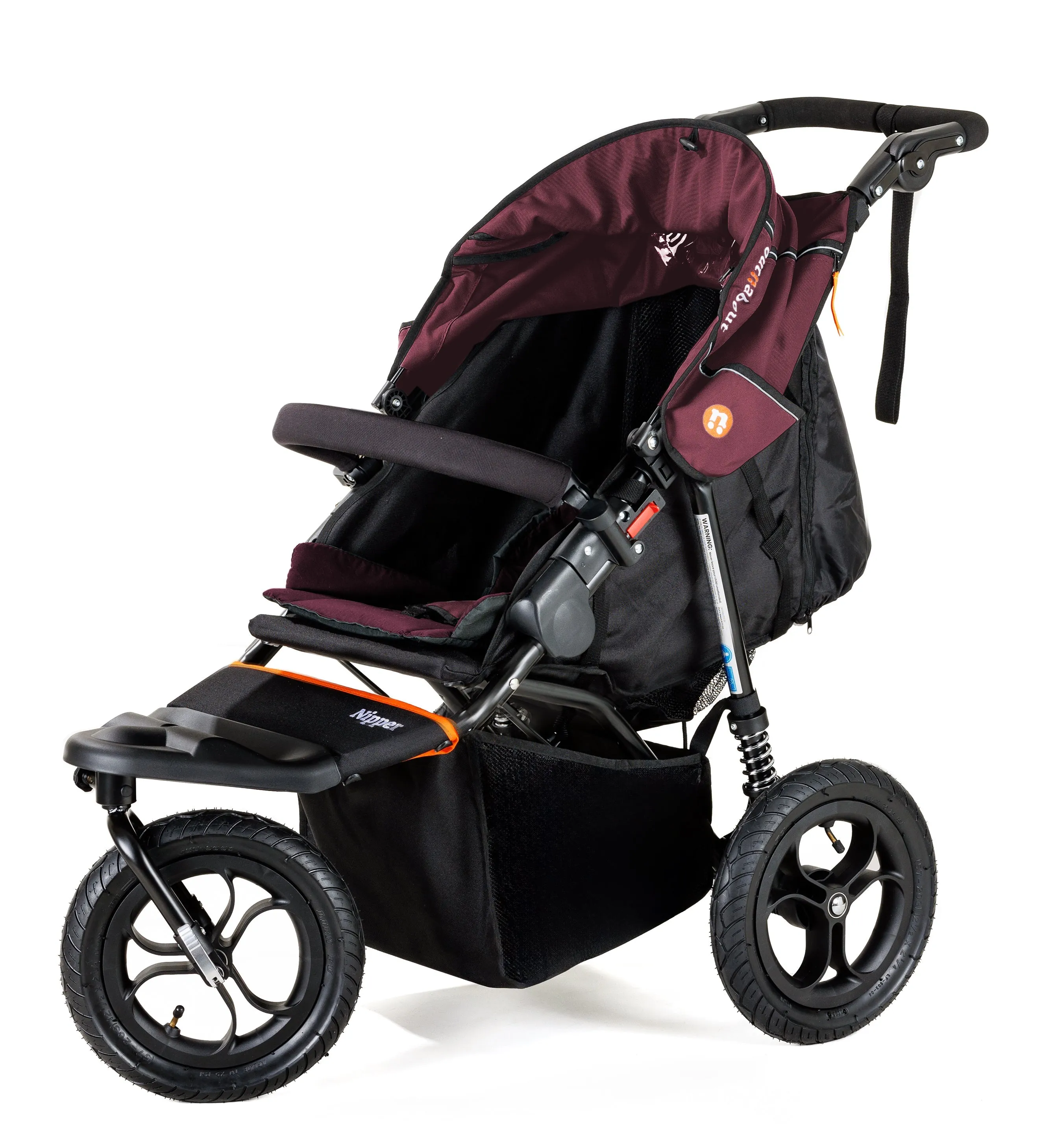 Out n About Single Nipper V5 New Parent Starter Bundle - Brambleberry Red - Please allow 7 days for delivery