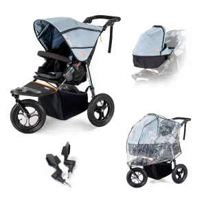 Out n About Single Nipper V5 New Parent Starter Bundle - Rocksalt Grey - Please allow 7 days for delivery